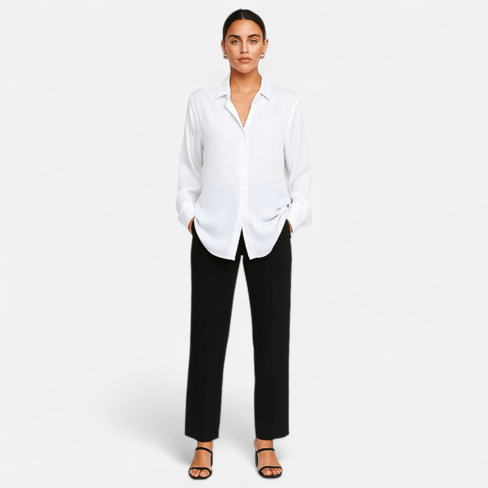 Camisa Mujer | Estilo Clásico con Botonadura Oculta