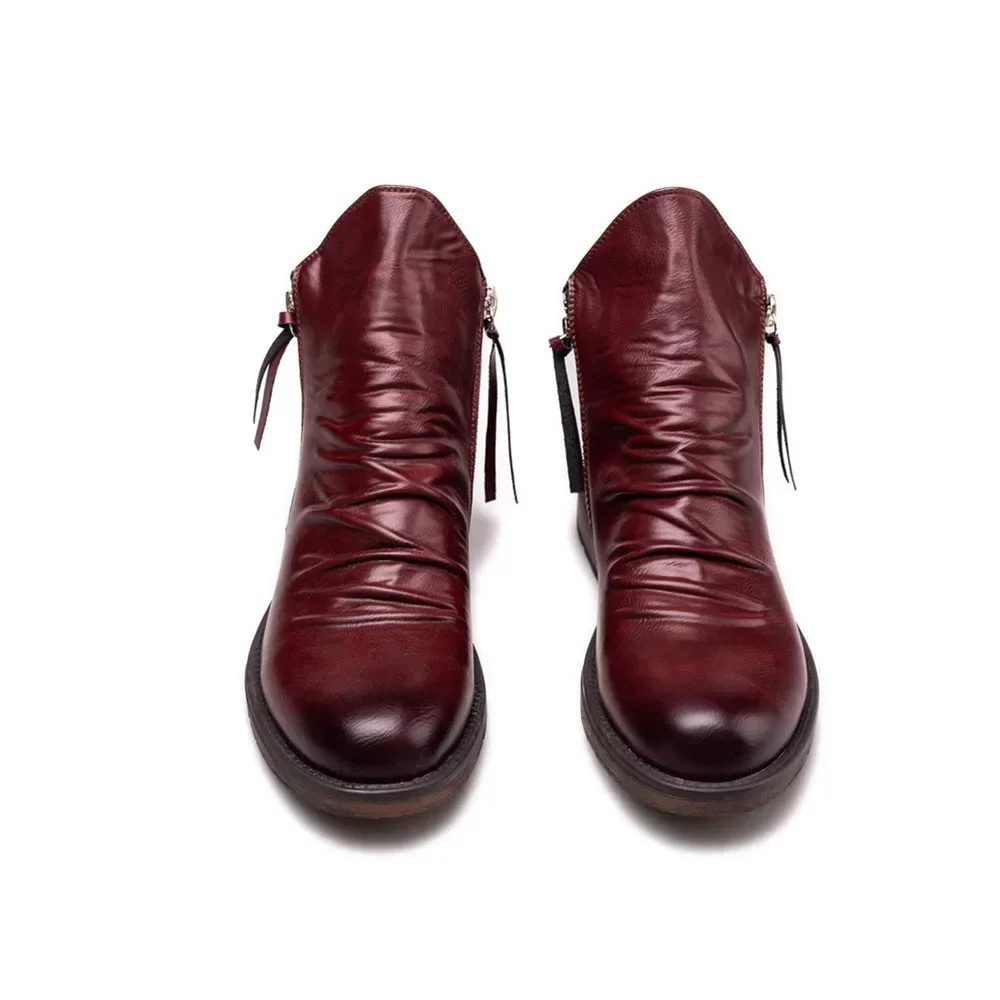 Botines Chelsea Hombre | PU con Cremallera Lateral