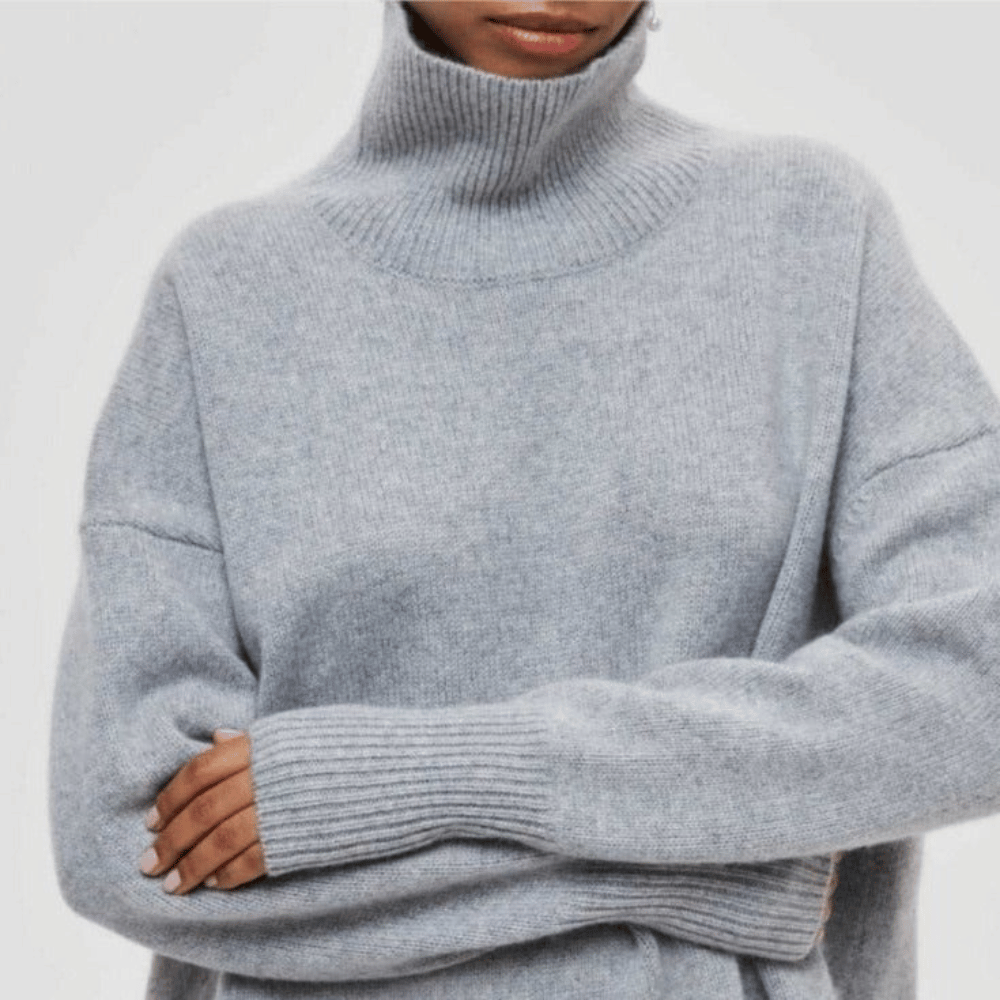 Jersey cuello cisne mujer | Básico de manga larga