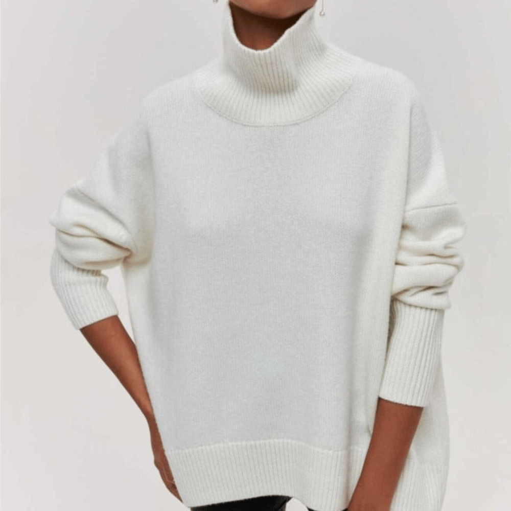 Jersey cuello cisne mujer | Básico de manga larga