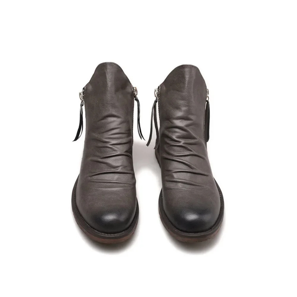 Botines Chelsea Hombre | PU con Cremallera Lateral